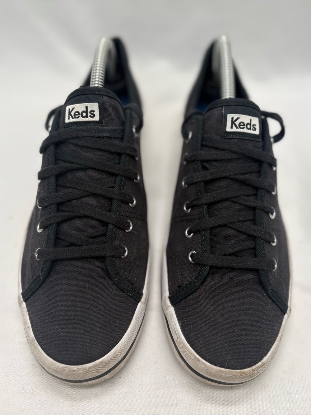 Keds Shoes Women's 10 Kickstart Low Top Canvas Sneaker Lace Up WF54684 Black